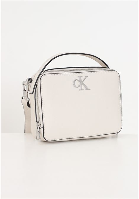 Beige women's bag Minimal Monogram camera bag CALVIN KLEIN | K60K610683CI2